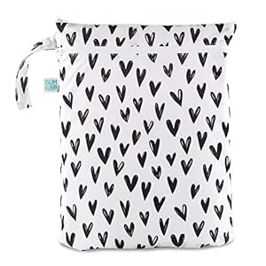 Bumkins Waterproof Wet Dry Bags for Baby, Travel, Swimsuit, Cloth Diapers, Pump Parts, Gym Clothes, Toiletries, Strap to…