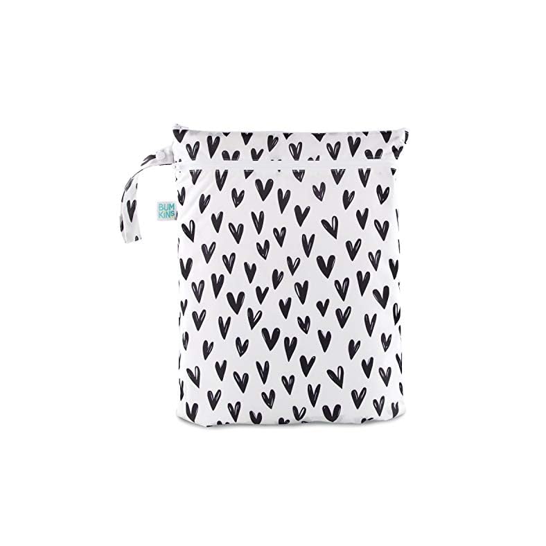 Bumkins Waterproof Wet Dry Bags for Baby, Travel, Swimsuit, Cloth Diapers, Pump Parts, Gym Clothes, Toiletries, Strap to…