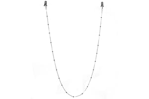 MOTZU Face Mask Holder Chain Necklace Strap, Masks Lanyard with Two Metal Alligator Clips, Decorative Fashion Leash