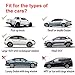 Ablitt Universal Breathable Car Driver Side Over Door Window Sun Shades Cover,Anti UV Protector for Baby Child Kids Backseat,Front Rear Sunlight Blocker,Fit Most Vehicles (4 Packs)