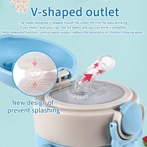 Bunnytoo Baby Sippy Cup with Weighted Straw,Transition Bottle for 1