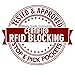 Leopardd Men's Bifold Wallet - Best RFID Blocking Genuine Leather Wallet/Credit Card Holder for Men