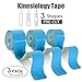 FriCARE Pre-cut Kinesiology Tape, 3 Rolls, X Y I Shape, 2”x 10 inch/Strip, Therapeutic Sports Athletic Tape for Knee Shoulder Muscle Support, Adhesive, Waterproof, FDA Approved, Free E-Guide Download
