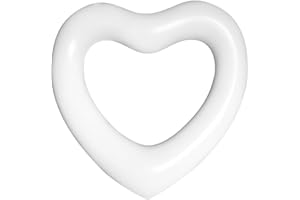 OLNIEZZL Pool Floats Adult Heart Swimming Rings Inflatable Rafts Pool Floaties Accessories Lake Water Floats Kids Beach Toys Pool Party Games for Toddlers