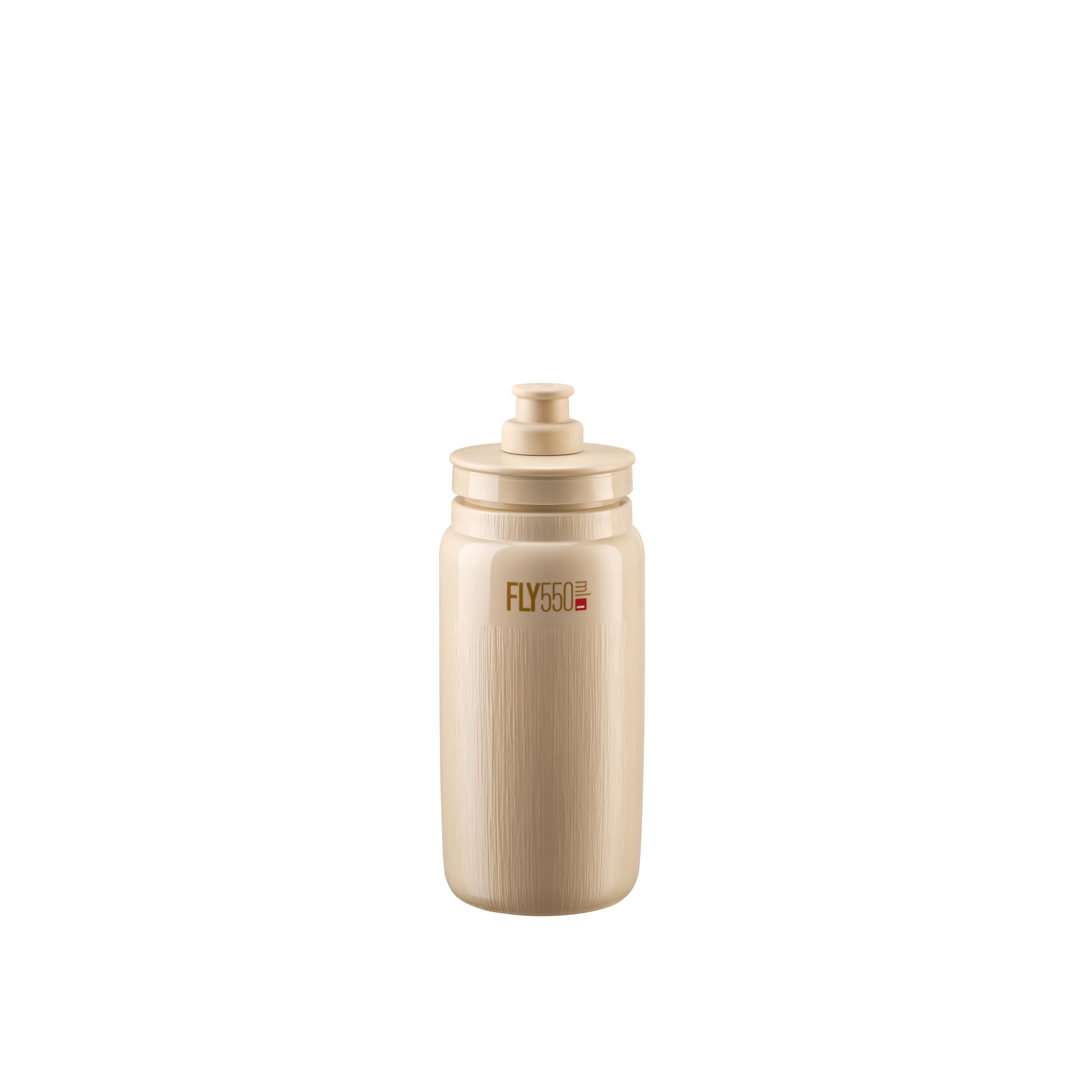ELITE Fly Tex Water Bottle Beige – Insulated Cycling Bottle with Thermal Protection – Lightweight & BPA-Free – 550ml – For Road Bike, MTB & Gravel Cycling