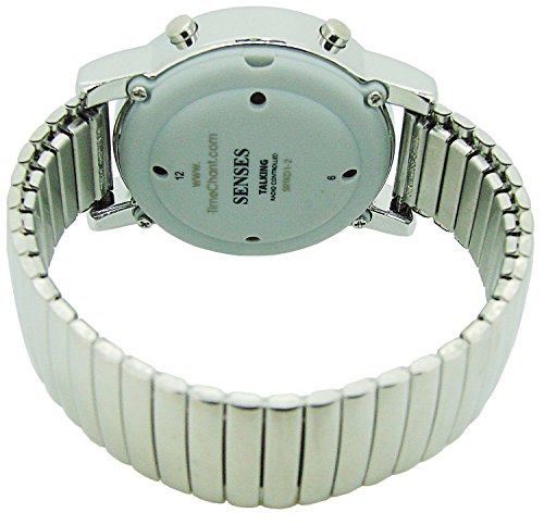 ATOMIC! Talking Watch - Sets Itself SENSES Metal Easy-To-Read Talking Watch (SRTKD1-2)