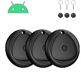 Android Tracker Tags 3 Pack Work with Android'S Find Hub App (Android Only), IP7 Waterproof Key Finder Item Locator, Bluetooth 5.3, Long Battery Life, Smart Tags for Luggage, Bag, Key Pet etc as Gift