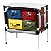 PORTAL Multifunctional Folding Camp Table Aluminum Lightweight Picnic Organizer with Four Cooler Storage Bags, Brownthumb 1