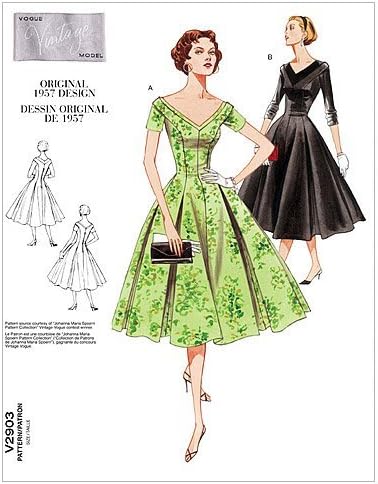 VOGUE PATTERNS V2903 Size D 12-14-16 Misses'/ Misses' Petite Dress