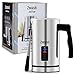 Zeppoli Milk Frother and Warmer - Automatic Milk Heater, Electric Milk Steamer and Milk Foamer | Great as a Latte Frother and Cappuccino Maker for Coffee and Hot Chocolate - Plus Silicone Scraper