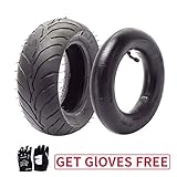 110/50-6.5 Tire and Inner Tube for 49cc Mini Pocket Rocket Bike,Thicker Tire and Tube 110 50 6.5,Free Black Gloves