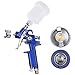 Yescom Professional Hvlp Stainless 1.0mm 1.4mm Spray Paint 2 Gun Kit Primer Gravity Feed Paint 30-43psi