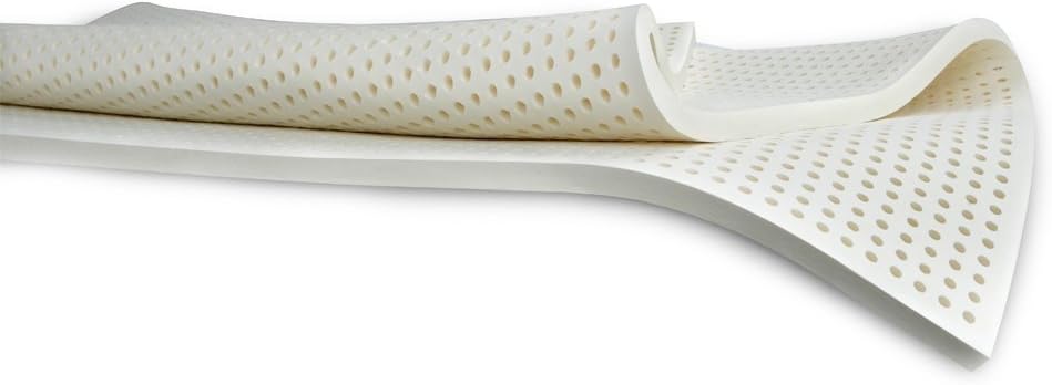 Vytex 100% Natural Latex Topper Collection The Only Virtually Allergy Free Latex - Medium - (Cal King 3" Inch)