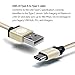 Type C Cable, iOrange-E USB C to USB 3.3Ft Braided Cable for Samsung Galaxy S8, OnePlus 2, Nexus 6P, 5X, LG G5, Lumia 950, Nokia N1, Nintendo Switch and Other USB Type C Devices, Gold