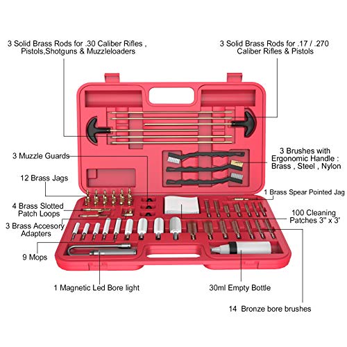 IMAYCC Universal Gun Cleaning Kit for Shotgun Handgun Hunting Rifle