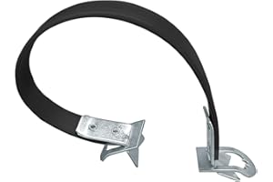 KITUREK Car Battery Carrier Strap, Metal Heavy Duty Battery Lifter, Auto Battery Side Lifting Strap, Car Battery Mounting Bracket, Car Battery Carrier for Car, SUV, Truck, RV (Flat Head)