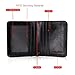 FlyHawk RFID Blocking Genuine Leather Wallets for Men Biford Mini&Slim Size Wallet