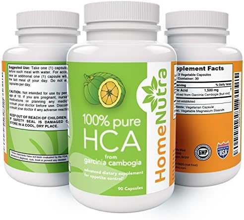 Guaranteed 100% HCA from Garcinia Cambogia ★ Best Appetite Suppressant ★ Best Diet And Weight Loss Supplement