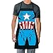 ICUP Marvel - Captain America Be The Hero Character Adult Size 100% Cotton Adjustable Black Apron
