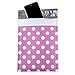 Fuxury Pink Dot Bubble Mailers 6x10 25 Pack, Poly Small Bubble Mailers #000, Self Seal Padded Envelopes,Waterproof Padded Mailers for Packaging Boutique,Small Business,Jewelry, Makeup,Cards,Bulk