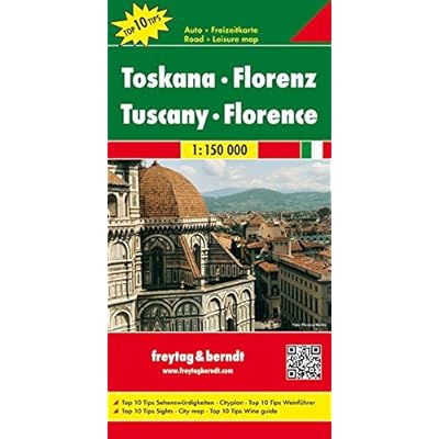 Toscana, mapa de cerreteras. Escala 1:150.000. Freytag & Berndt. (Auto karte)