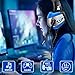ONIKUMA Gaming Headset – Gaming Headphone for PS4, Xbox One, PC, Stereo USB Headset with Noise Cancelling Mic and LED Light, Over Ear Headphones for Mac and Nintendo Switch Gamesthumb 4