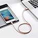 [Apple MFi Certified] Zendure 3.3 ft 39 inch (100 cm 1 Meter) Nylon Braided USB Charge/Sync Cable with Lightning Connector for iPhone 6/6 Plus, iPad Air 2 and More (Rose Gold)