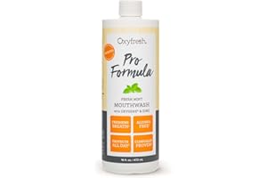 Oxyfresh Premium Pro Formula Fresh Mint Mouthwash – Patented Zinc Mouthrinse for All Day Fresh Breath & Healthy Gums – Refreshing & Alcohol Free Mouthwash | 16oz