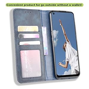 LAGUI Adatto per Oppo A52/ A72/ A92 Cover Protettiva in Morbido TPU + PU Custodia Portafoglio a Chiusura Magnetica con… - immagine 4