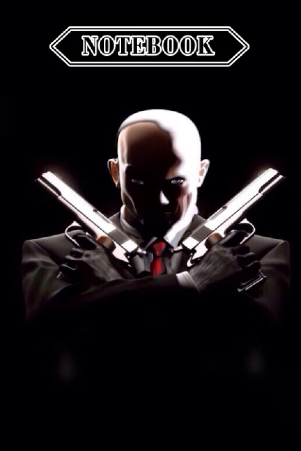 Notebook: hitman agent 47, Journal 6 x 9, 100 Page Blank Lined Paperback Journal/Composition Notebook/Diary
