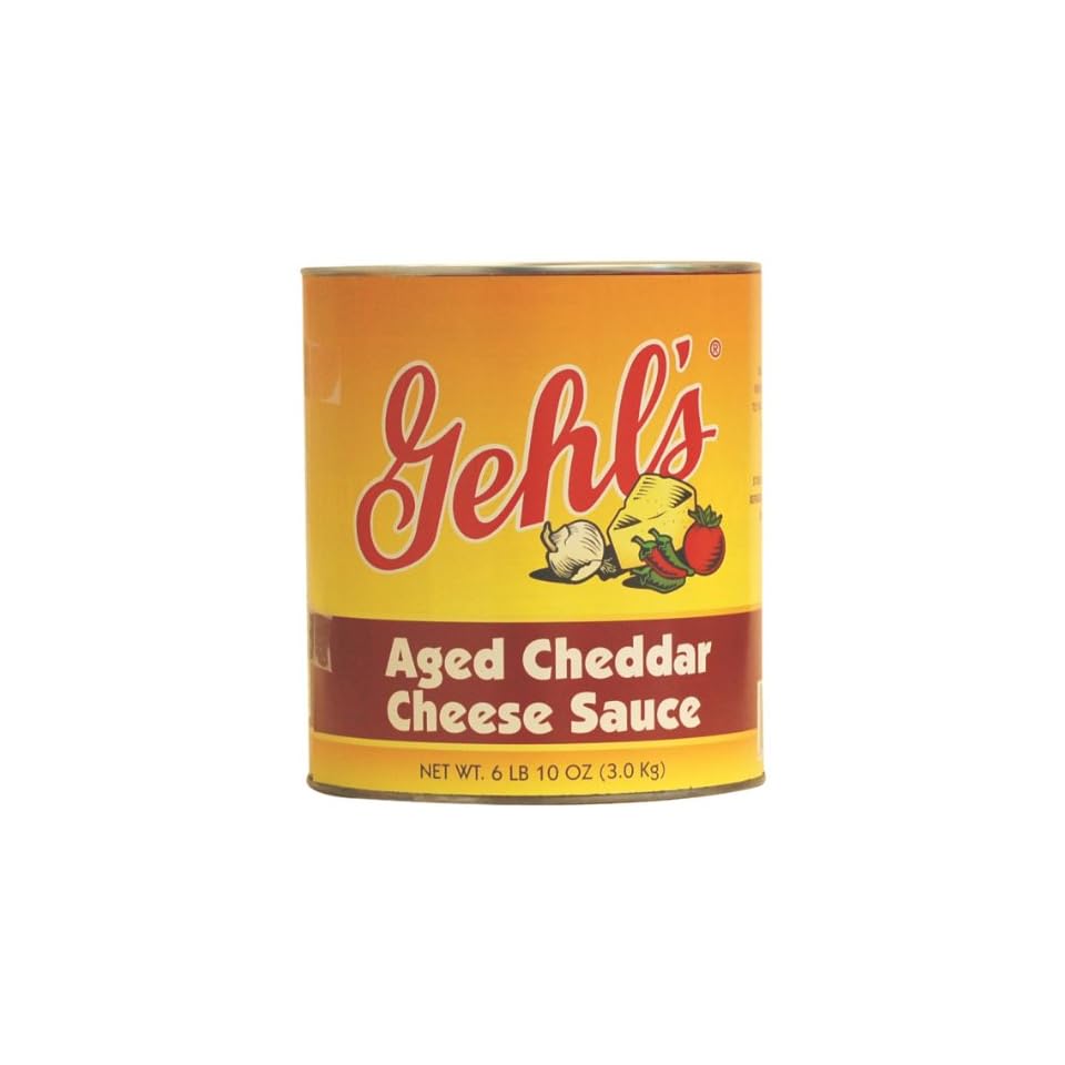 Gehls Aged Cheddar Cheese Sauce, 106 Ounce Can (Pack of 2) on PopScreen