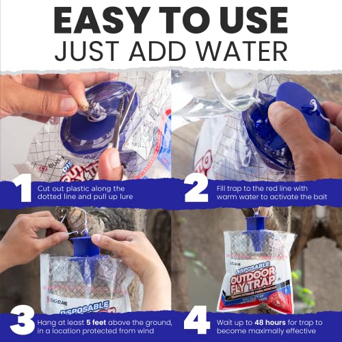 Fly Traps Outdoor Fly Traps. 2 Natural PreBaited Fly Bags Outdoor