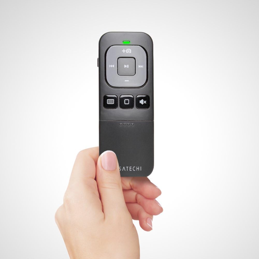 Satechi Bluetooth Multi-Media Remote Control - Does Not Support Presentations - Compatible with 2020 MacBook Pro, 2020/2018 MacBook Air, 2020/2018 iPad Pro, iPhone 11 Pro Max/11 Pro/11: Electronics