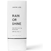 RAIN OR SHINE Anti Aging Face Sunscreen SPF 50 for Clear Skin with Green Tea, Hyaluronic Acid, Vitamin E Oil, Ginseng Extract, Licorice Root &ndash; SPF Moisturizer for Face, Fragrance Free 2.03 Oz