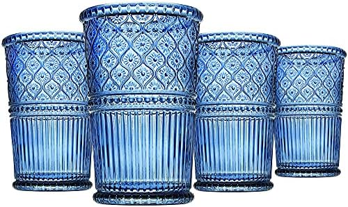 Lefonte Highball Glasses Set Of 4 - Tall Drinking Glasses For Cocktails, Water, Or Juice