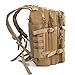 Z ZTDM Outdoor Large 40L Tactical Backpack Military, 3 Day Assault Pack, Bug Out Survival Bag, MOLLE Rucksack for Travel Picnics, Heavy Duty & Waterproof 900D Oxford, USA Flag Patched (40L Tan)