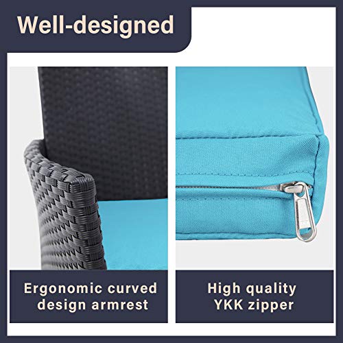 Oakmont Patio Furniture Set 3 Piece Outdoor Wicker Bistro Set Rattan