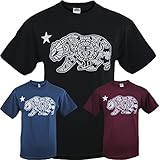 Aztec California Republic Bear Mens Shirt - Multiple Colors