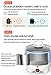 1.2L LIVEN Electric Hot Pot with 304 Stainless Steel Inside Layer and Steamer for Cooking Noodles Boiling Water Eggs, Small Slow Cooker 120V 600W HG-X1201