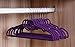 LUXEHOME Non-Slip ABS Environmental Flocking Velvet Hangers,Love Shape,Space Saving, Perfect for Kids/Adult Clothes,Set of 10 (Purple)