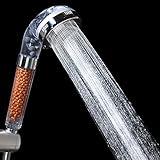 vivian Filtration Shower Head for Dry Skin &amp; Hair High Pressure Water Saving Ionic Handheld Showerhead ()