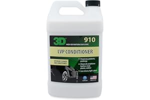 3D Leather, Vinyl & Plastic Conditioner | Restores, Conditions & Protects Car Interiors | Non-Greasy UV Protection for Seats, Steering Wheels, & Trim |1 Gallon
