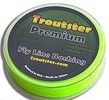 Fly Line Backing - Troutster Premium Fly Fishing Line Backing | 20-30 Pound Test | 50 or 100 Yards Length Fly Backing - Color: Yellow or White - Fly Reel Backer Fits All Types of Fly Fishing Reels; Fly Rod Backing for Trout, Bass, Pike, Salmon, Steelhead and More. (Yellow (Chartreuse), 30 Pound Test - 50 yards)