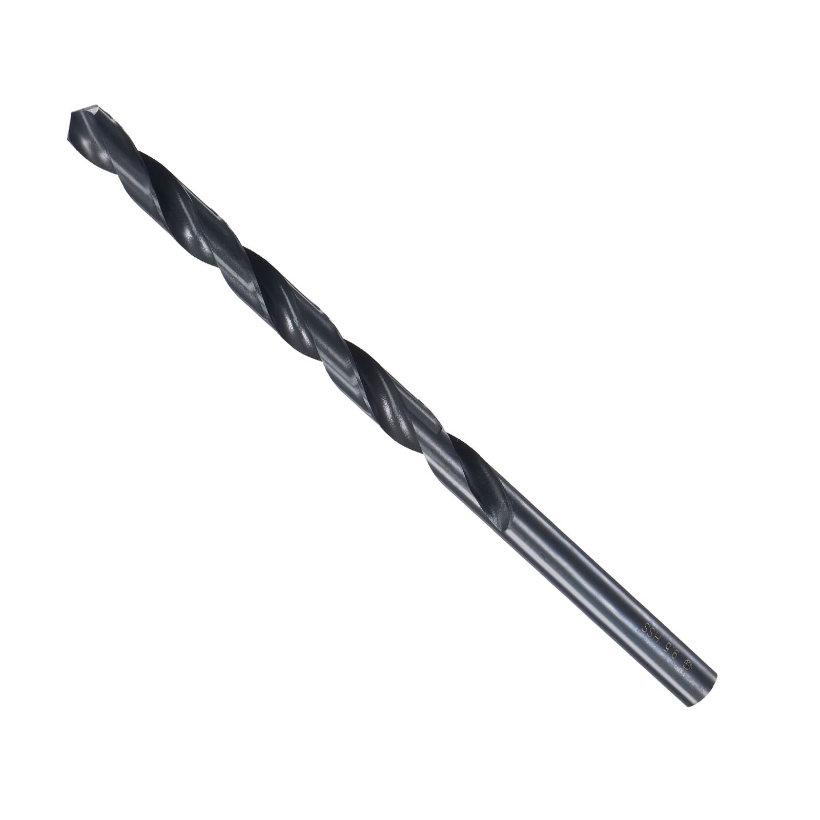 CoCud Twist Drill Bits, 9.5mm Drilling Diameter, Black Oxide High Speed Steel Extra Long Straight Shank - (Applications: for Stainless Steel Alloy Metal), 1-Piece