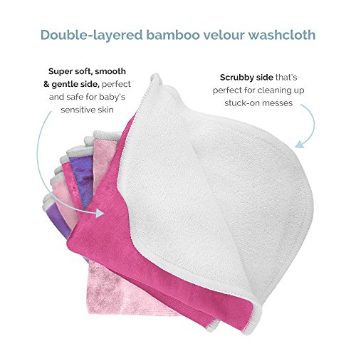 Baby Washcloths by Baby Tooshy. Soft & Organic Cloth Wipes Made of