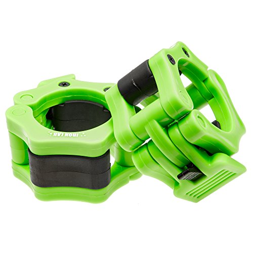 Iron Lab Olympic Barbell Collar Pair of 2" Inch Pro ABS Locking Set of
