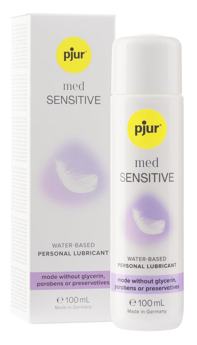 pjur med Sensitive (100ml) - Water-Based Medical Personal Lubricant - no additives - for Very Sensitive mucous membranes