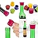 Honbay® Pack of 5 Assorted Colors Silicone Reusable Wine Bottle Caps/Beer Sealer Cover