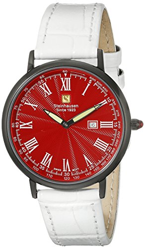 Steinhausen Men's GWL493LRWA Dunn Luxe Analog Display Swiss Quartz White Watch