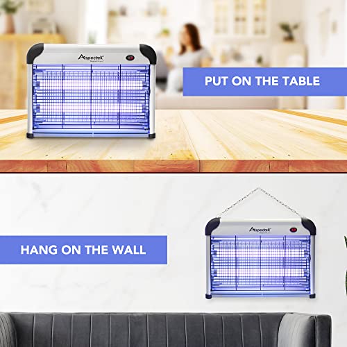ASPECTEK Powerful 20W Electronic Insect Indoor Zapper, Bug Zapper, Fly Zapper, Mosquito Killer